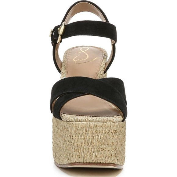🆕️ NEW Trianna Espadrille Platform Sandal SAM EDELMAN 7.5 and 9.5 in Black - Picture 4 of 12